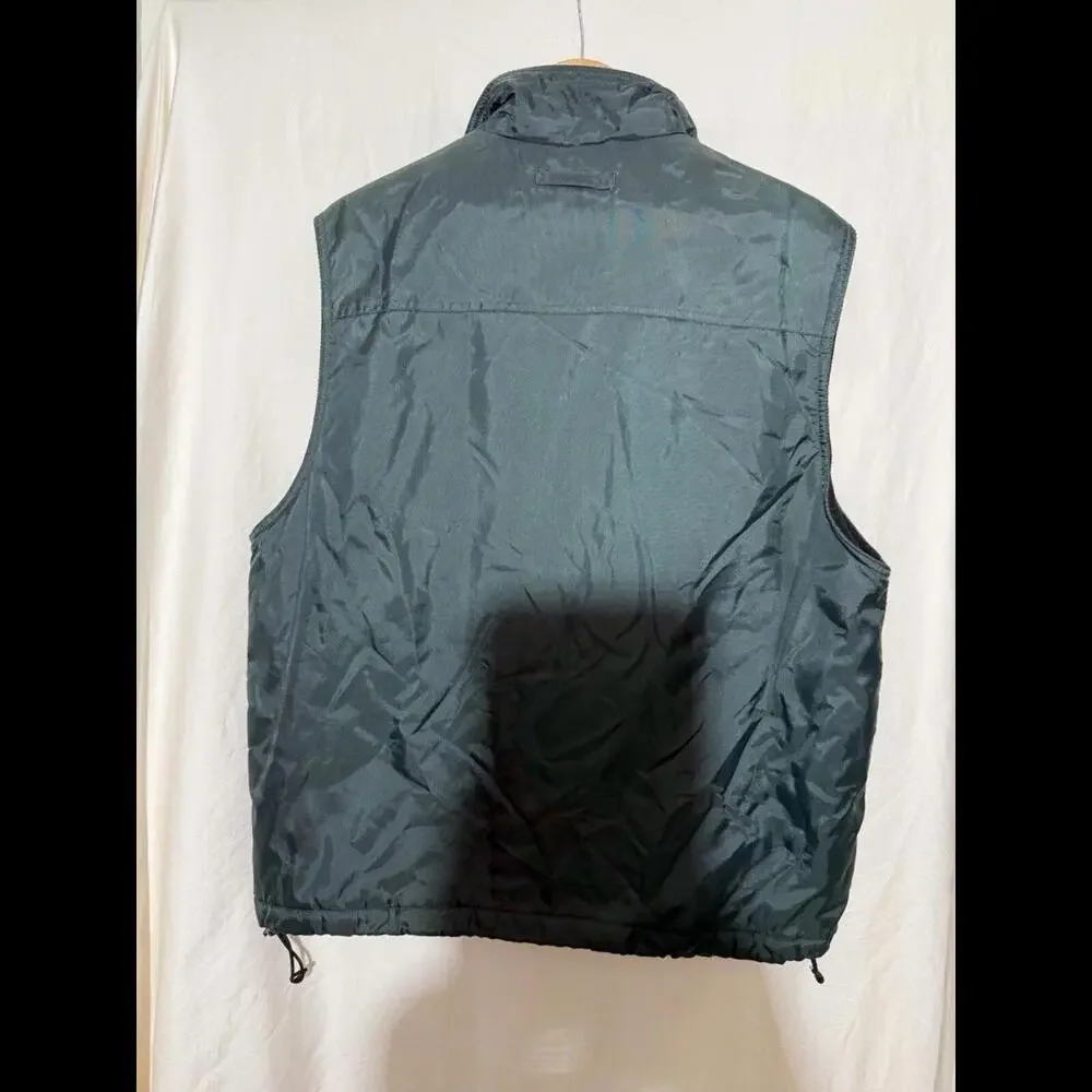 Northwest Territory Green Waterproof Utility Vest Fleece Interior Mens Size M - Picture 2 of 5